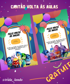 Gratuito: Cartão volta às aulas divertidamente